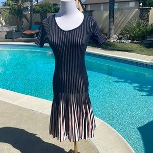 Milly Godet | Beautiful, Designer striped dress | Size Small